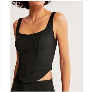 Black Abercrombie Corset Top